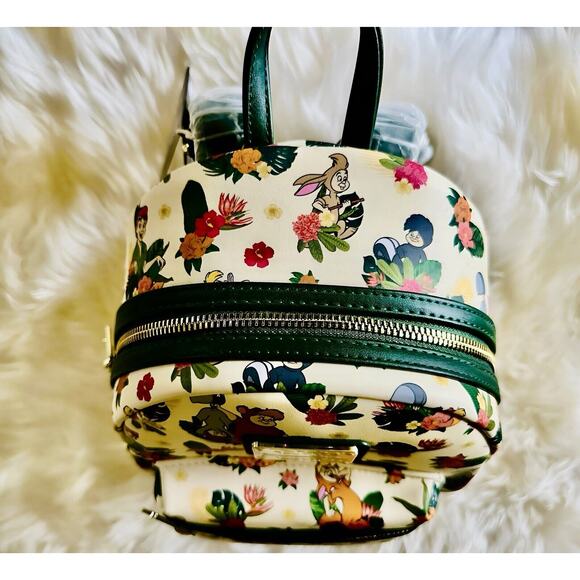 *NEW LE* Loungefly Disney Peter Pan Lost Boys Floral Allover Print Mini Backpack - Picture 4 of 4